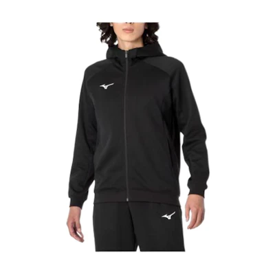 Mizuno Full-Zip Hoodie Jacket Unisex Black 32MCA177