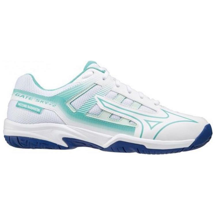 Order Mizuno Gate Sky Plus 減震防滑耐磨 低筒羽毛球鞋 男女同款 白綠