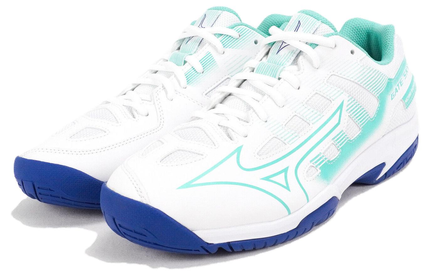 Lookbook 美津濃 Gate Sky Plus 2 低幫羽毛球鞋 男女同款 白藍