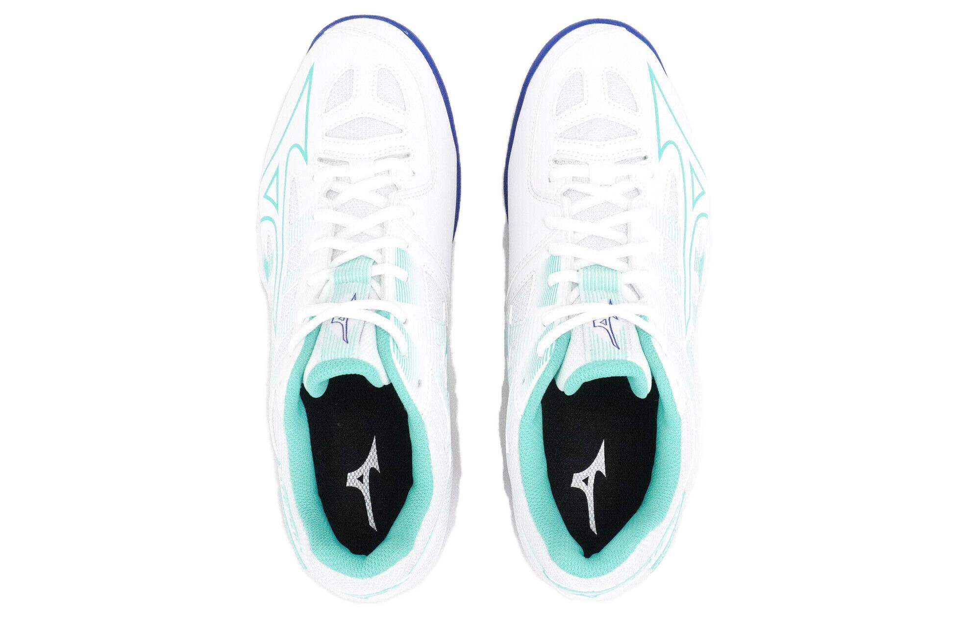 Shop 美津濃 Gate Sky Plus 2 低幫羽毛球鞋 男女同款 白藍