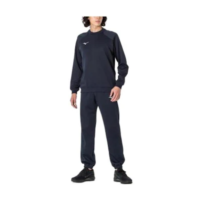 Mizuno Graphic Print Crewneck Sweatshirt Unisex Navy Blue Long Sleeve 32MCA17514