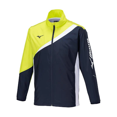 Mizuno Green Contrast Zip-Up Jacket 62MEA503-84