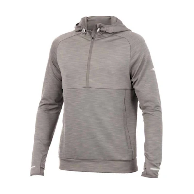 Mizuno Grey Pullover Hoodie Long Sleeve 422178-9I9I