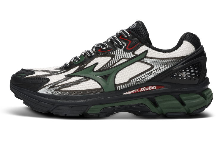 Buy Mizuno HALO MIX 舒適百搭 潮流 山系戶外 防滑透氣 緩震回彈 低筒 跑步鞋 男女同款 白黑