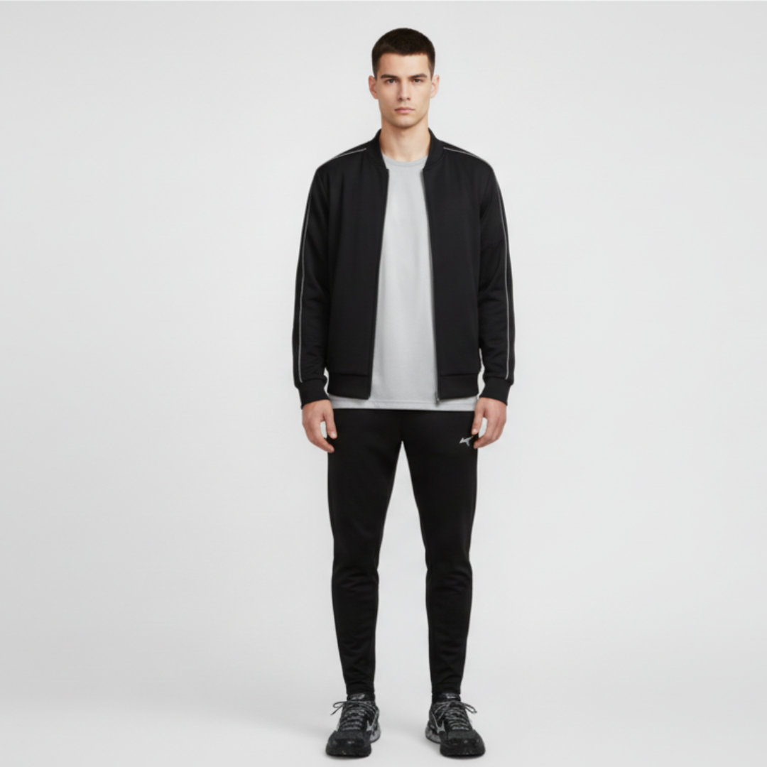 Lookbook 미즈노 헤일로 믹스 '블랙 실버' D1GH240801