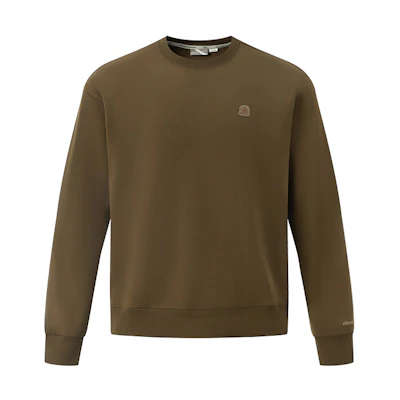 Mizuno HERITAGE Logo Embroidered Oversized Crewneck Sweatshirt Unisex D2CC46H3
