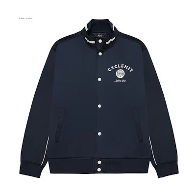 Mizuno HERITAGE Navy Single-Breasted Relaxed Fit Jacket D2CE34H1-15