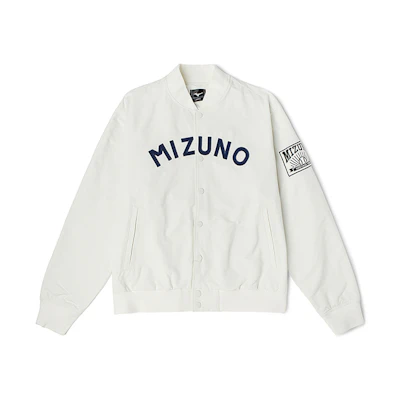 Mizuno Heritage Outdoor Retro Print Woven Jacket Cream White (Unisex) D2CE23H102-1
