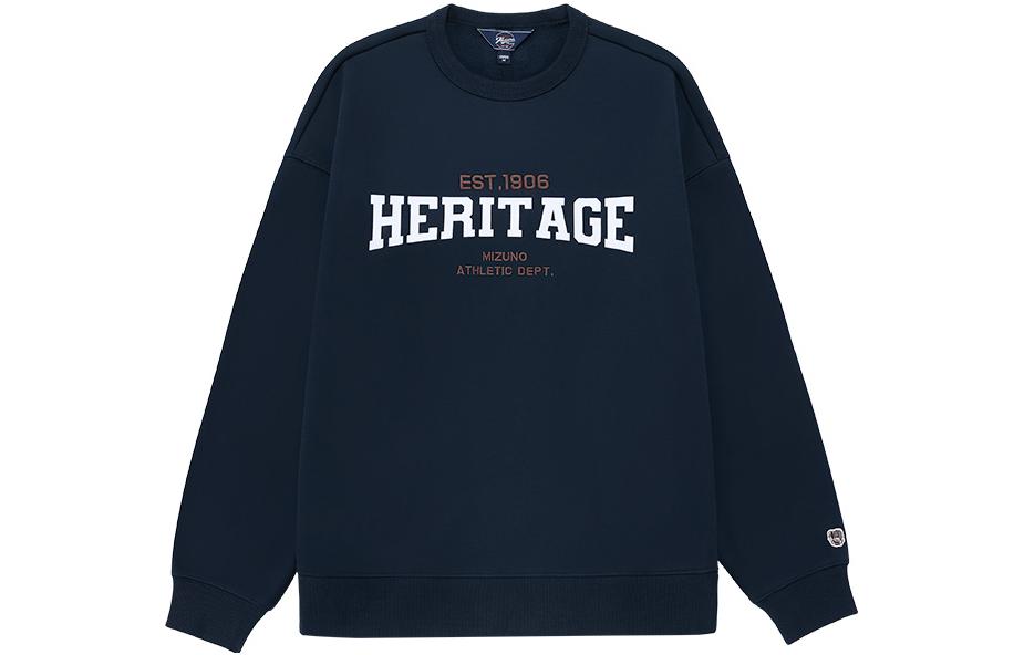 Mizuno HERITAGE Unisex Crewneck Long Sleeve Sweatshirt D2CC36H3