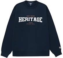 Mizuno HERITAGE Unisex Crewneck Long Sleeve Sweatshirt D2CC36H3 Mizuno HERITAGE Unisex Crewneck Long Sleeve Sweatshirt D2CC36H3