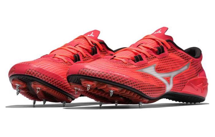 Order Mizuno 激光X Laser Next 3 釘鞋 短跑 競速 耐磨透氣 低筒 跑步鞋 男女款 紅灰