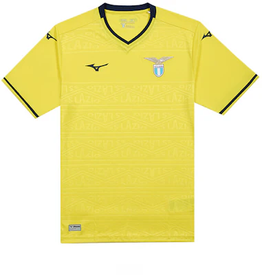 Mizuno Lazio 24/25 Away Jersey Yellow V-Neck Short Sleeve Soccer Shirt P2GABX08 Buy Mizuno Lazio 24/25 Away Jersey Yellow V-Neck Short Sleeve Soccer Shirt P2GABX08