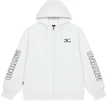 Mizuno Letter Logo Print Hoodie Zip-Up Unisex A2CA2A41 Mizuno Letter Logo Print Hoodie Zip-Up Unisex A2CA2A41