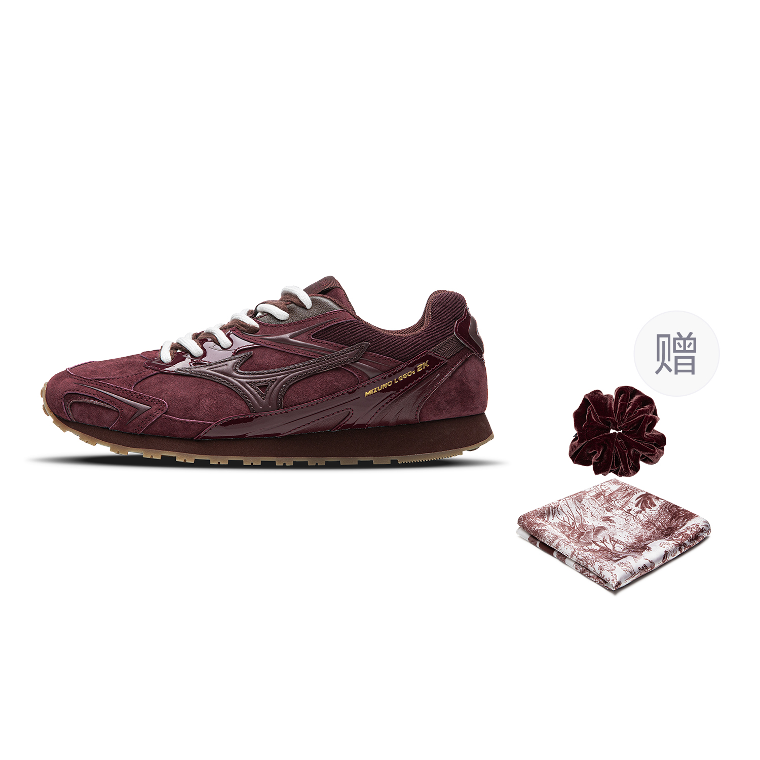 Mizuno LG 60S Retro Casual Burgundy Trainers Comfortable Lifestyle Shoes D1GH242114