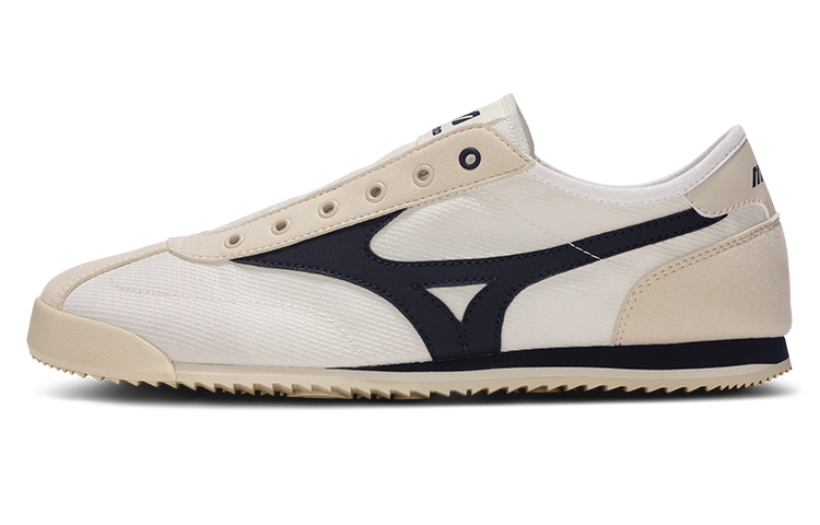 Mizuno LG 60S Slip-On Retro Casual Shoes White Blue Lightweight Breathable D1GH240205