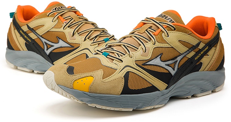 Mizuno LG 90s Sneakers 'Tan Brown Black' D1GH212506 Lookbook Mizuno LG 90s Sneakers 'Tan Brown Black' D1GH212506