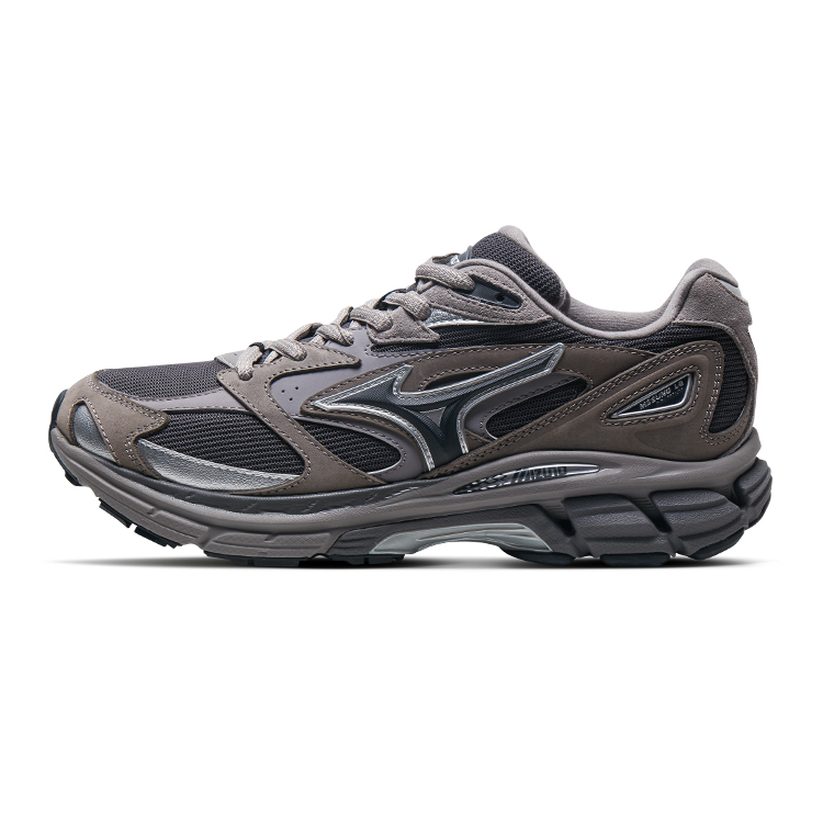 Mizuno LG Premium Retro Storm Grey Low-Top Running Shoes Anti-Slip Durable D1GH241101