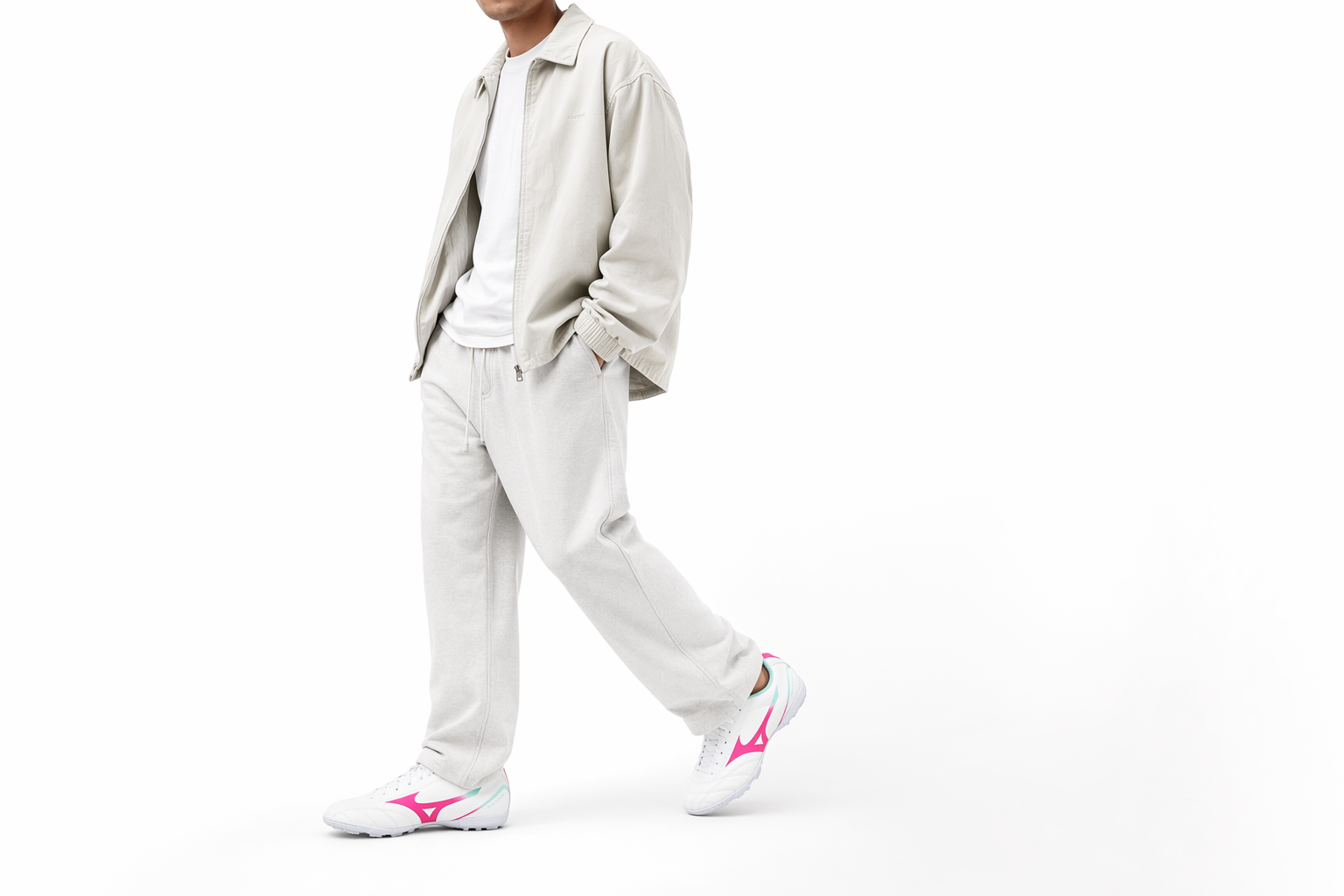 Order Mizuno Little Plum TF Chaussures de Football ''Blanc Rose'' P1GA249430