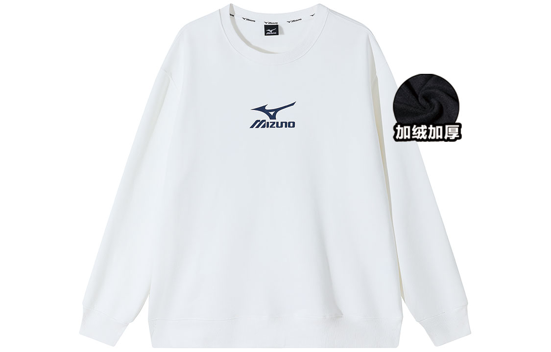Mizuno Logo Daisy Floral Print Fleece Crewneck Sweatshirt Unisex Outdoor Casual A2CA2587