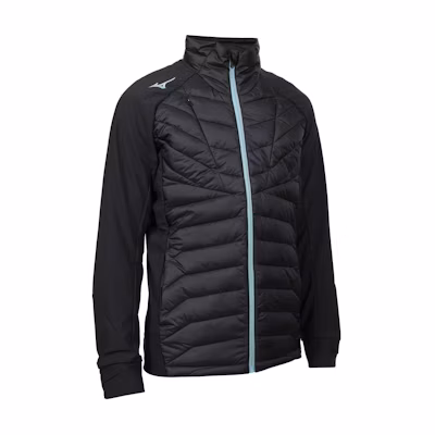 Mizuno Logo Patch High Collar Zip-Up Jacket Black 32MEA53509
