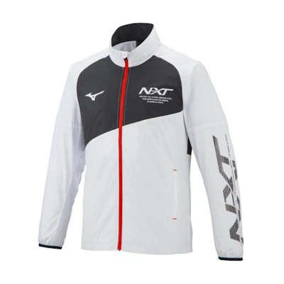 Mizuno Logo Print High-Neck Zip Jacket Unisex White 32JE174001