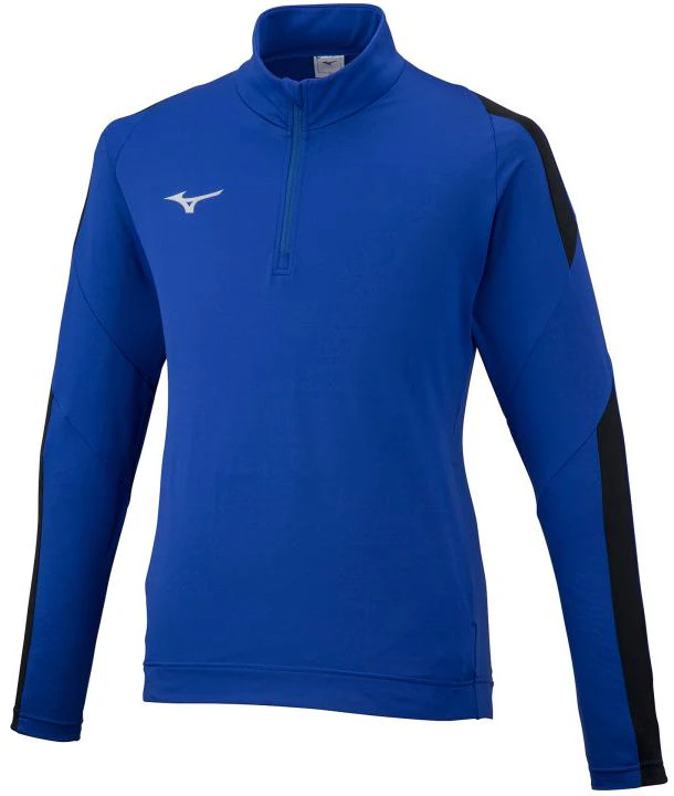 mizuno-logo-print-stand-collar-pullover-sweatshirt-men-s-blue-p2-mc-258025