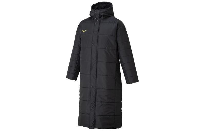Mizuno Logo Printed Long Sleeve Hoodie Jacket Unisex Black 32ME166309