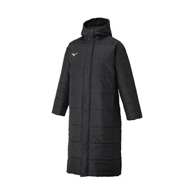 Mizuno Logo Printed Long Sleeve Hoodie Jacket Unisex Black 32ME166309