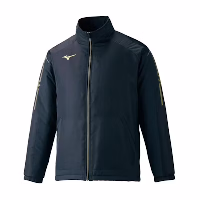 Mizuno Logo Printed Zip-Up Track Jacket Unisex Black 32ME163009