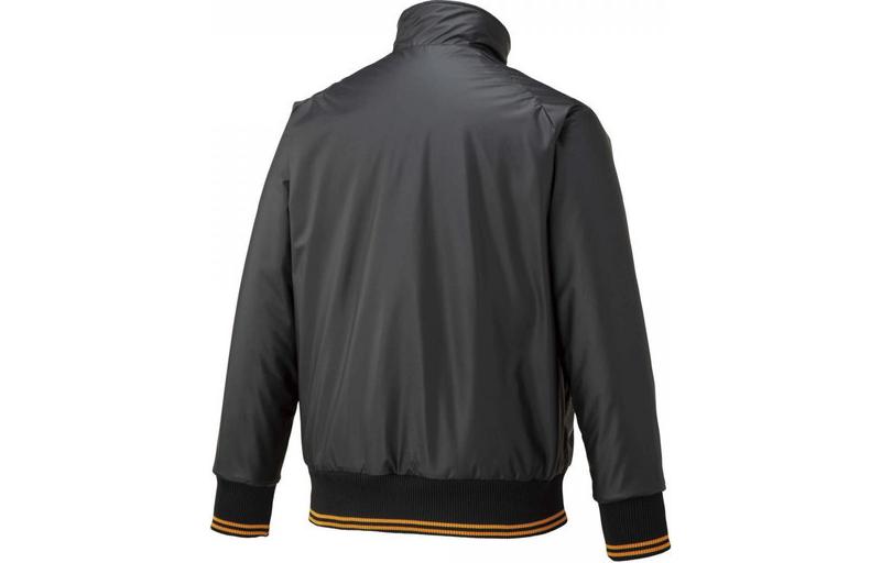 Mizuno Logo Stand Collar Long Sleeve Jacket - Black 12JE1G0579