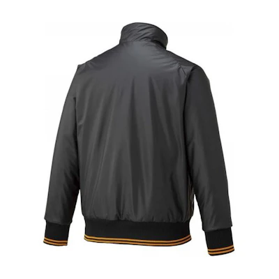 Mizuno Logo Stand Collar Long Sleeve Jacket - Black 12JE1G0579