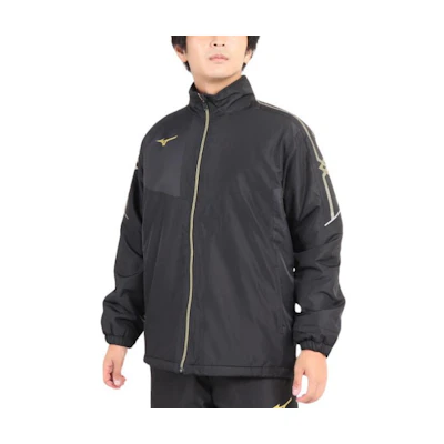 Mizuno Logo Zip-Up High Collar Jacket Unisex Black 32MEA630-09