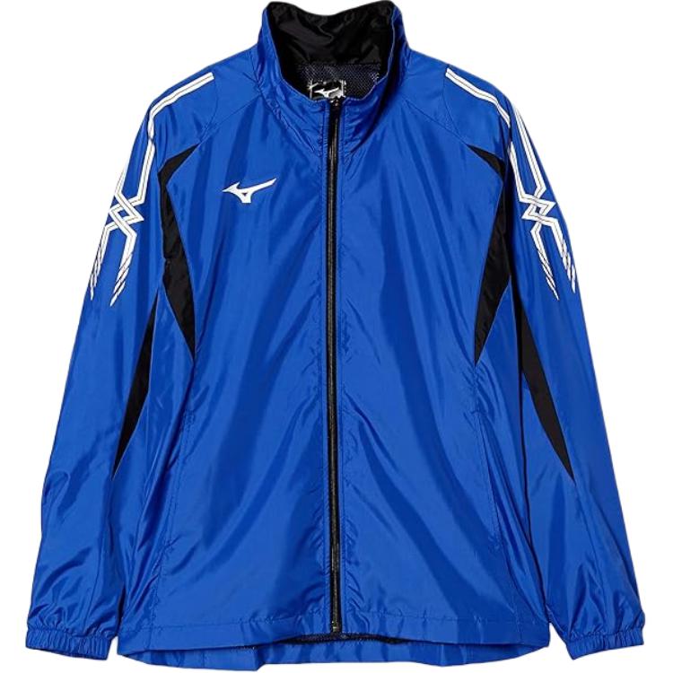 Mizuno Logo Zip-up Mock Neck Jacket Unisex Blue 32JE8015-25