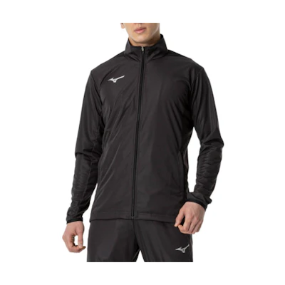 Mizuno Logo Zip-Up Slim Fit Long-Sleeve Jacket Unisex - Charcoal Gray 32MC9120-07