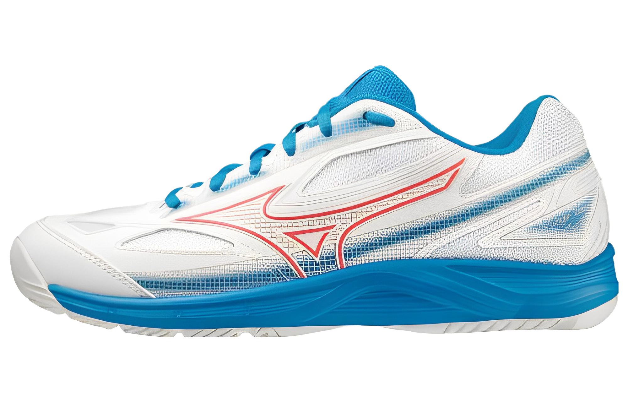 Mizuno Low-Top Tennis Shoes 'White Blue' 61GA234025