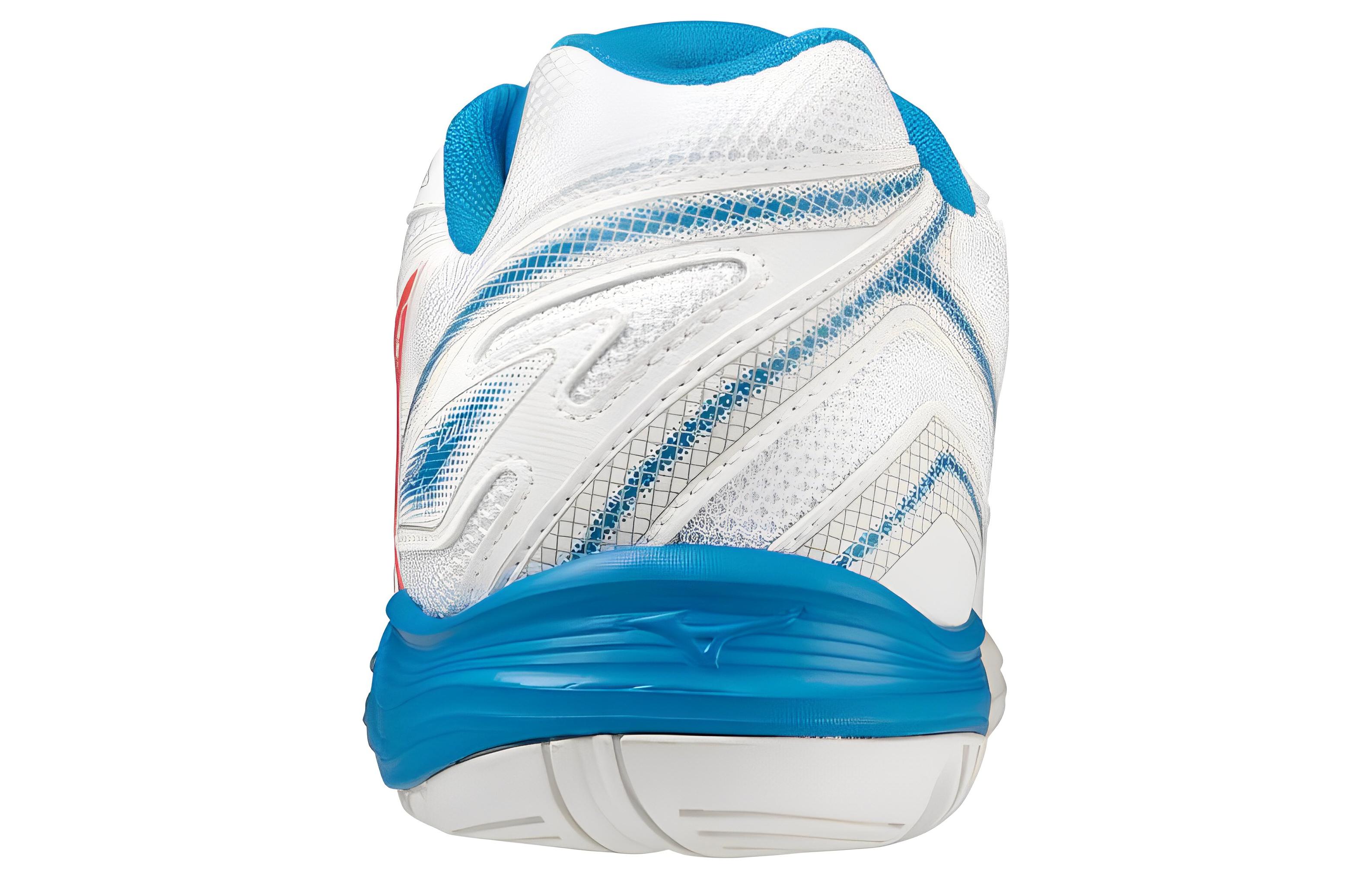 Shop 미즈노 화이트 블루 로우탑 테니스화 (Mizuno White Blue Low-top Tennis Shoes) 61GA234025