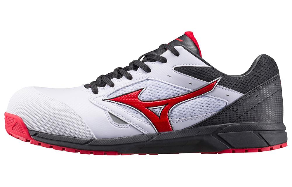 Mizuno LS Low-Top Sneaker 'Comfort Trend White Black Red' C1GA170001