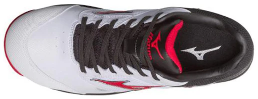 Shop Mizuno LS Low-Top Sneaker 'Comfort Trend White Black Red' C1GA170001