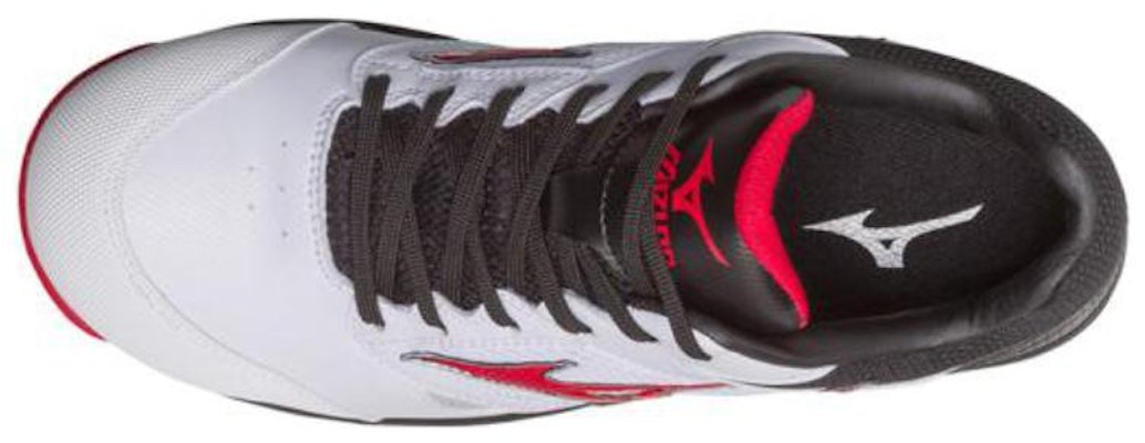 Mizuno LS Low-Top Sneaker 'Comfort Trend White Black Red' C1GA170001 Shop Mizuno LS Low-Top Sneaker 'Comfort Trend White Black Red' C1GA170001