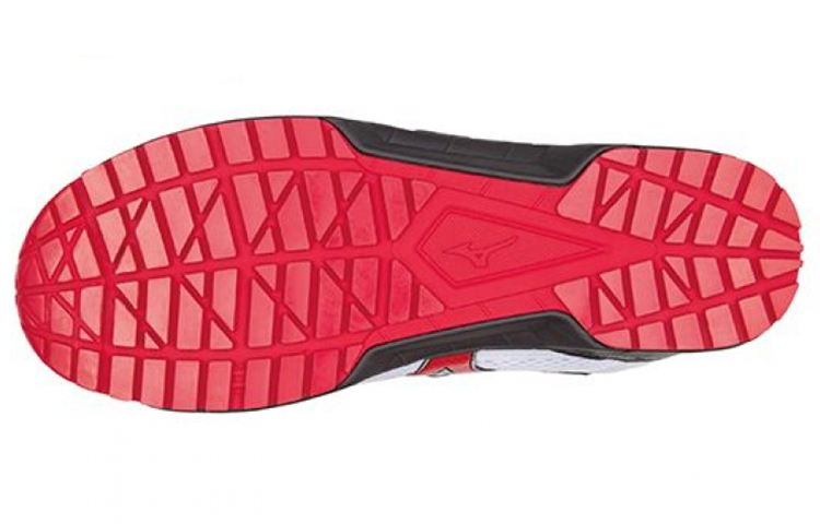 Shop Mizuno LS 防護透氣 跑步鞋 黑白紅 男女同款