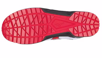 Shop Mizuno LS Running Shoes 'Black White Red' F1GA200801
