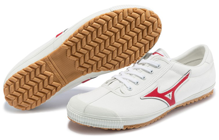Purchase Scarpe Mizuno Uomo Canvas ''Bianco Rosso'' D1CR190162