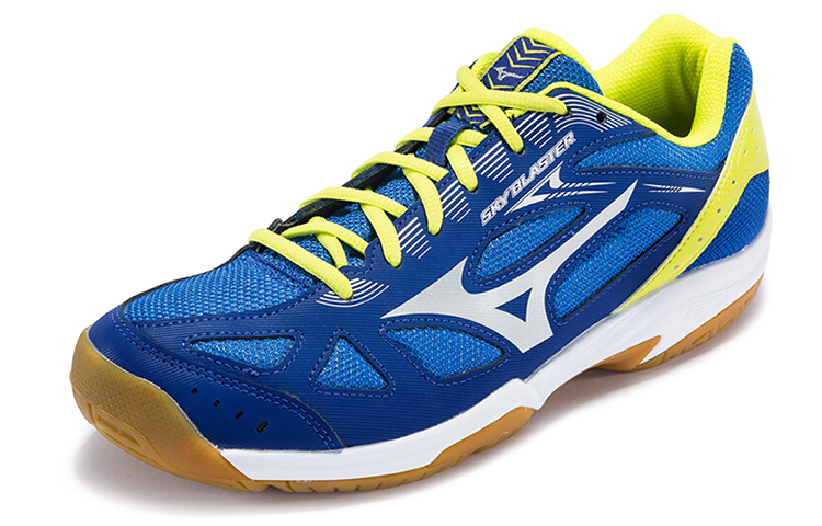 Order Mizuno Male Sky Blaster Badminton shoes 'Blue Yellow' 71GA194503