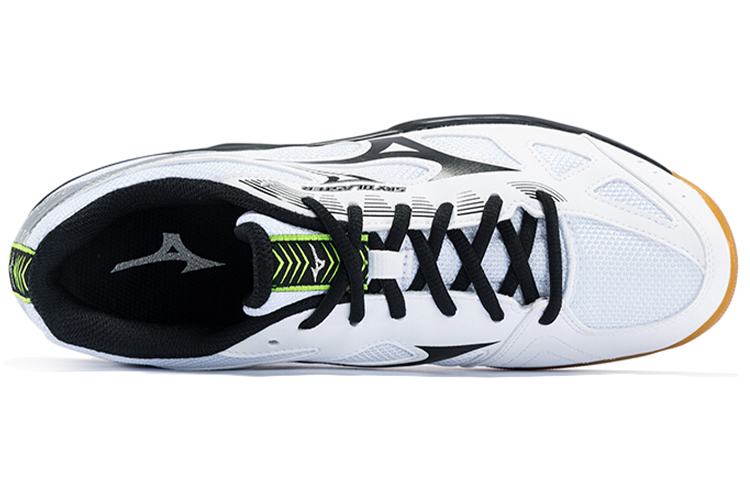 Shop Mizuno Male Sky Blaster Badminton shoes 'White Black' 71GA194510