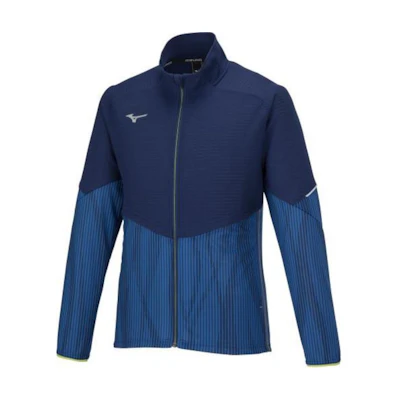Mizuno Manor Blue Stand Collar Zip-Up Jacket Long Sleeve 32MCA031-13