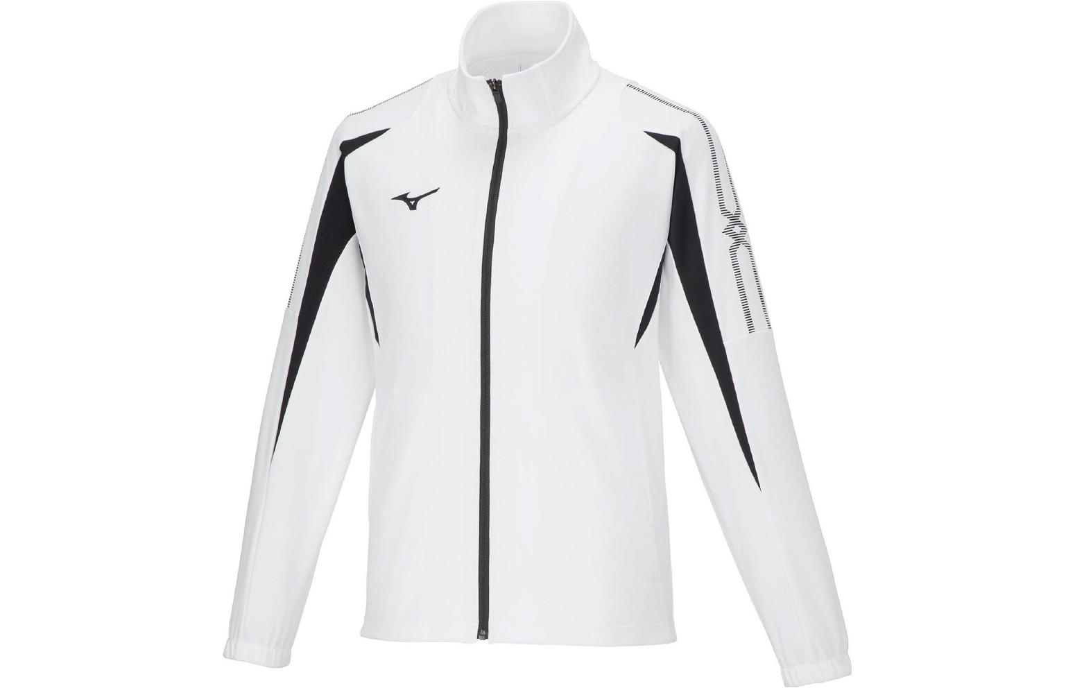 Mizuno MC Line White Full-Zip Slim-Fit Long-Sleeve Jacket 32MCA14001