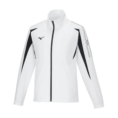 Mizuno MC Line White Full-Zip Slim-Fit Long-Sleeve Jacket 32MCA14001
