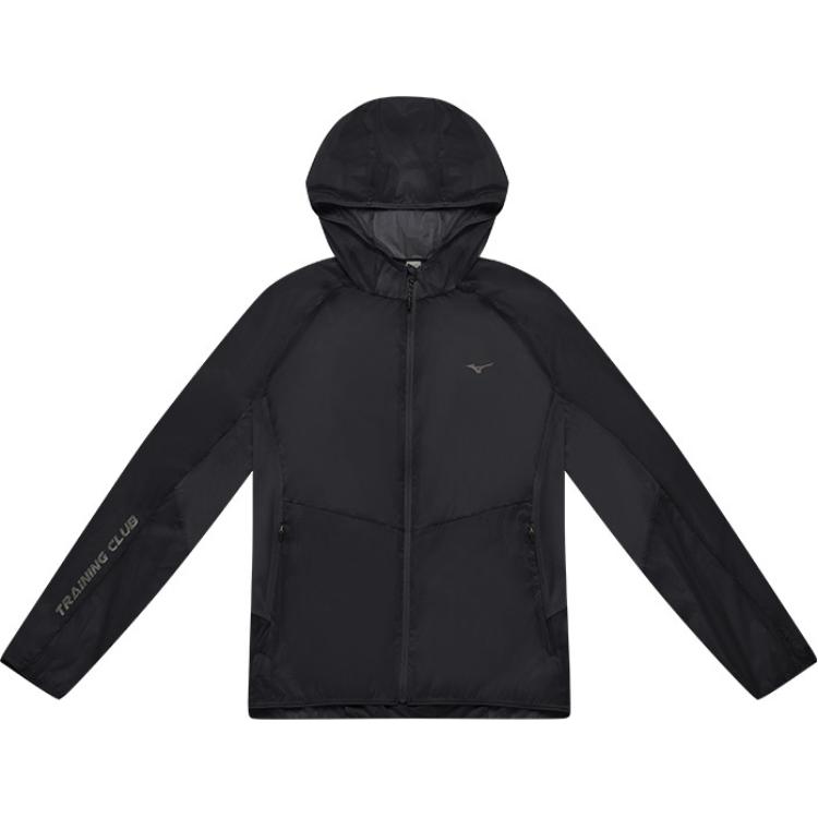 Mizuno Minimalist Lightweight Water-Resistant Jacket Black Unisex J2CE41P3-09