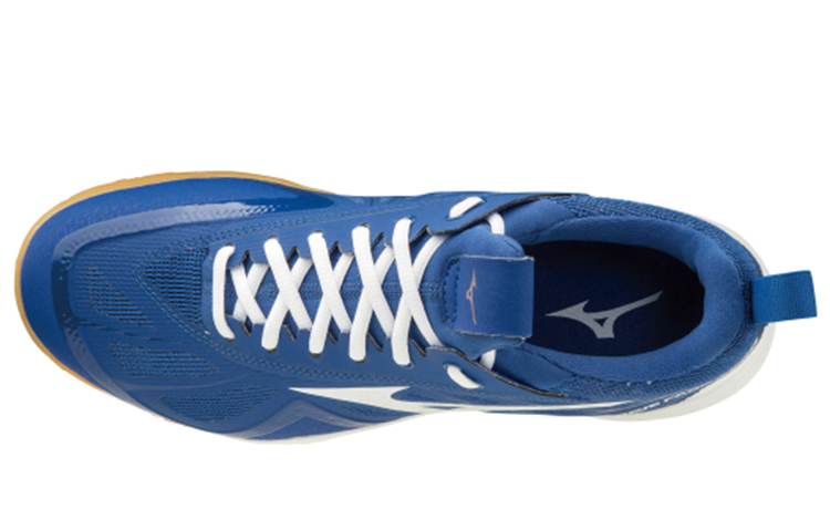 Lookbook 美津浓Wave Fang Zero蓝白色运动鞋 71GA199027