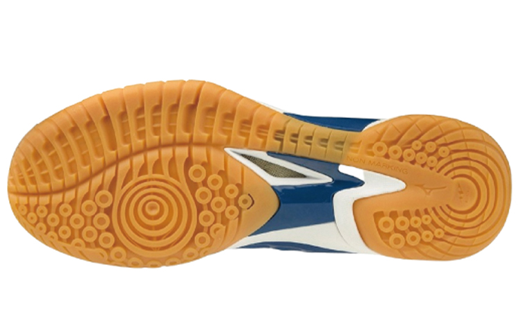 Shop 美津浓Wave Fang Zero蓝白色运动鞋 71GA199027